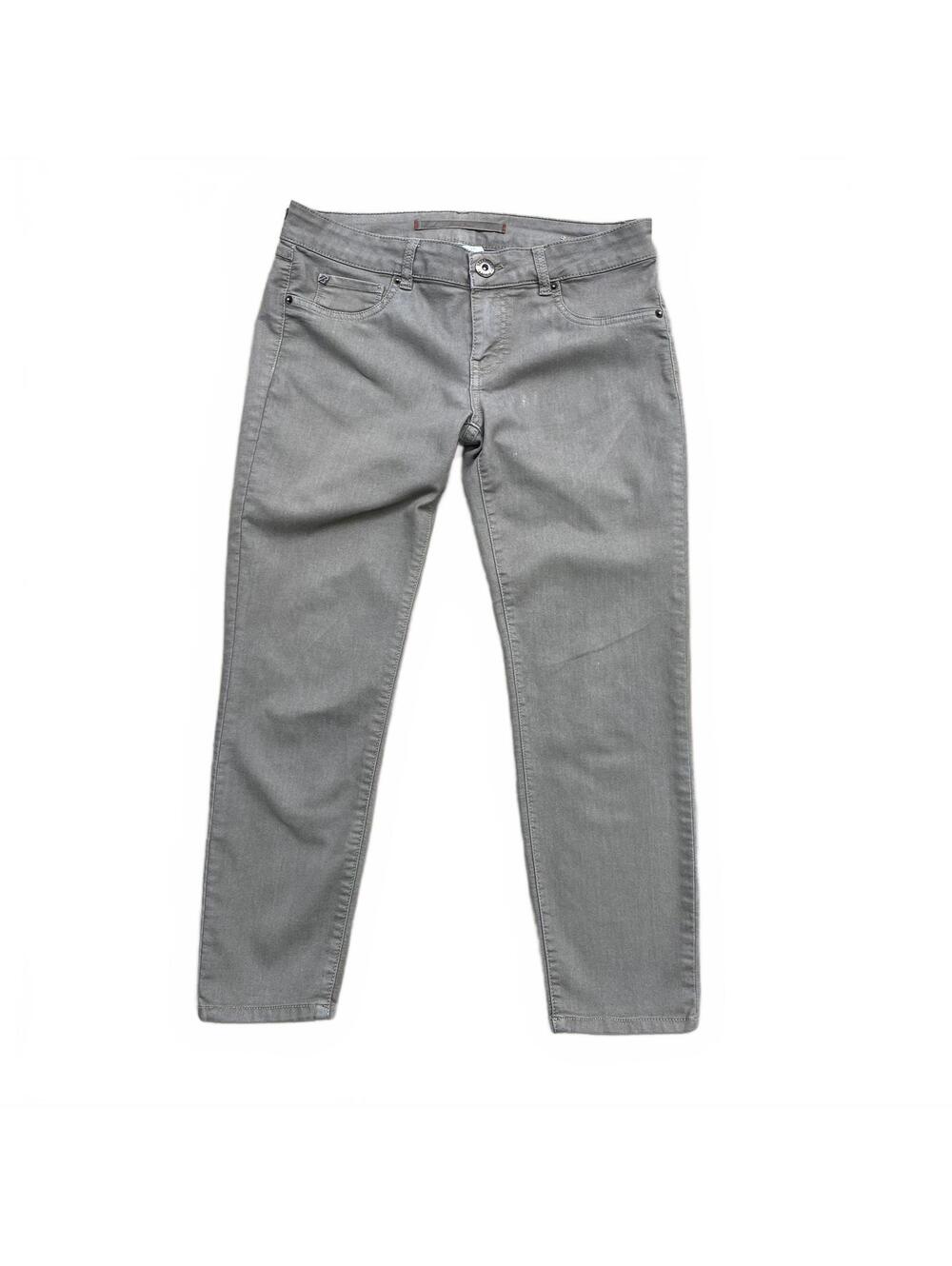 Brody Jeans Womens 28x25 Gray Skinny Stretch Denim Pants Casual Mid Rise